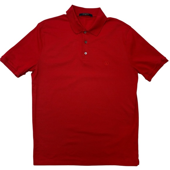 Louis Vuitton Red Logo 
Embroidered Cotton 
Pique‎ Polo T-Shir
Second hand - Picture 1 of 7